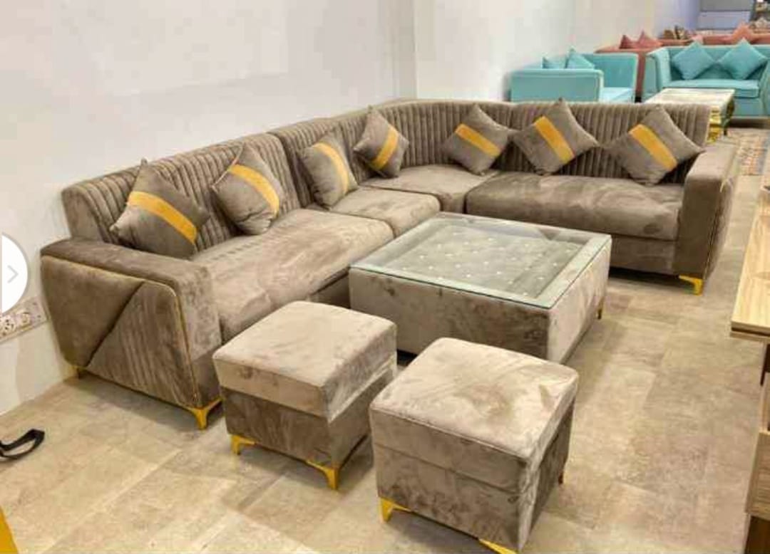 Kabir Handcrafted Carved Wooden Sofa Set
